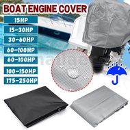 For Up to 15-250HP 210D Oxford Waterproof Outboard Motor Engine Boat Cover Protector hailaer
