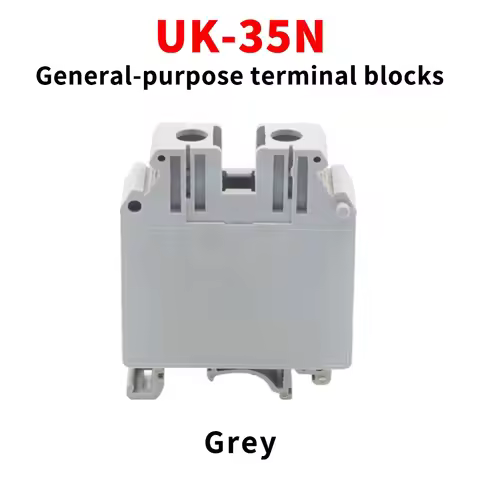 10 pcs UK-35N Terminal Block 35mm² High-Current Rail-Mounted Quick-Connect Terminal Board UK35N