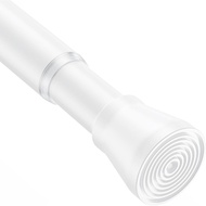 AIZESI Shower Rod 34-59 Inch - Non-Slip, No Drill spring curtain tension rod Never Rust Adjustable T