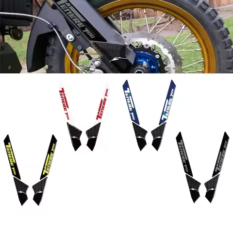 For Yamaha TENERE 700 T7 T700 2019-2024 Motorcycle 3D Gel Mudguard Fender Protectors Stickers Paint 
