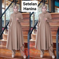 Baju Setelan Wanita Fashion Muslim Kekinian Terbaru 2021 hanina