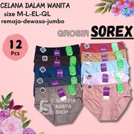 CO Sorex Super Soft CD Wanita Basic Polos / Katun Manis Lucu Seksi Lembut Nyaman Pendek Dewasa Cewek