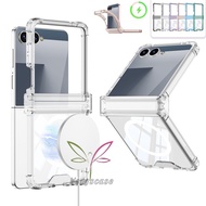 Magnetic Shockproof Hinge Protection Case for Samsung Galaxy Z Flip 7 Transparent Cover Flip7