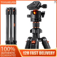 [T&H] K&F CONCEPT Portable Camera Tripod Stand Carbon Fiber 162cm/63.78 Max. Height 8kg/17.64lbs Loa