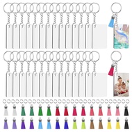 Sublimation Keychain Blanks Bulk set of 30 Sublimation Keychain Blanks Set with Tassels Keychain Cir