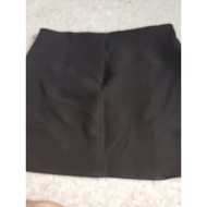 Women's Short Skirt Above The Knee A-Line Black Second Hand