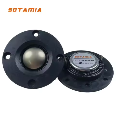 SOTAMIA 2Pcs 2 Inch Tweeter Audio Speaker 4 Ohm 12W 52mm Titanium Film Treble DIY Bluetooth Speaker 