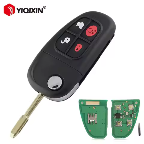 YIQIXIN 315/433Mhz Flip Remote Car Key For Jaguar X S Type 1999-2009 XJ XJR XJ8 XK XF 2002-2008 4D60