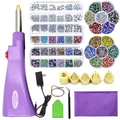 AAAA Rhinestone Set Upgrade Version Hot Fix Applicator/High Temperature When Energized Automatically