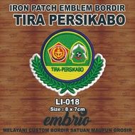 Li-018 Patch TIRA PERSIKABO FC Embroidered Emblem Indonesian League jersey logo - 8x7cm - Embrio Pat