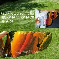 【ReadyStock】Motorcycle Helmet Photochromic Visor for HJC HJ-26 ST RPHA 11 RPHA 70 Shield Glass Lens 