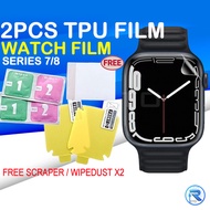 ❤Hot Sales❤ Free Scraper❤Smart Watch Protective Film TPU Soft Screen Protector for Watch Series 7/8