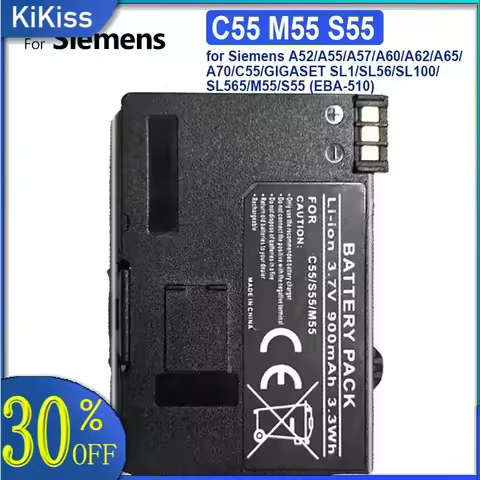 Phone Battery C55 M55 S55 900Mah For Siemens A52/A55/A57/A60/A62/A65/A70/C55/GIGASET SL1/SL56/SL100/