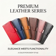 Leather Flip Case Pouch Bag Casing Samsung A05 A06 A07