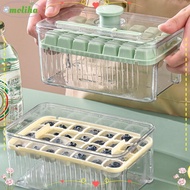 MOLIHA Ice Box Tray, ABS Ice Cube Maker Ice Cube Tray,  With Storage Box Press Type Ice Mould Ice Cubes