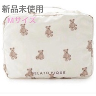 【Direct from Japan】Brand New Genuine Item gelato pique Bear Print Travel Pouch M Off White【Japan Exc
