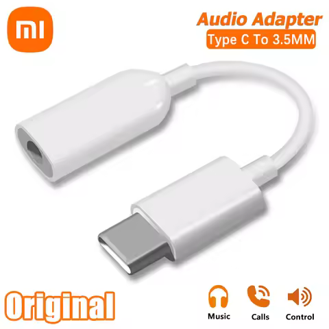 Original Xiaomi Usb Type C To 3.5mm Jack Earphone Adapter Audio Cable Converter For Mi 14 13T 13 12 