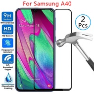 9d screen protector tempered glass case for Samsung A40 Cover on SamSun galaxy has 40 40a protective