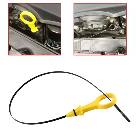 1pc Car Engine Oil Dipstick Dip Stick Tool Yellow-black Engine Components Car Accessories For Audi A