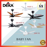 DEKA Baby S / BABY S/ DR BABY 8  [42" / 46''] Remote Control Decorative Baby Ceiling Fan BABYJ (Blac