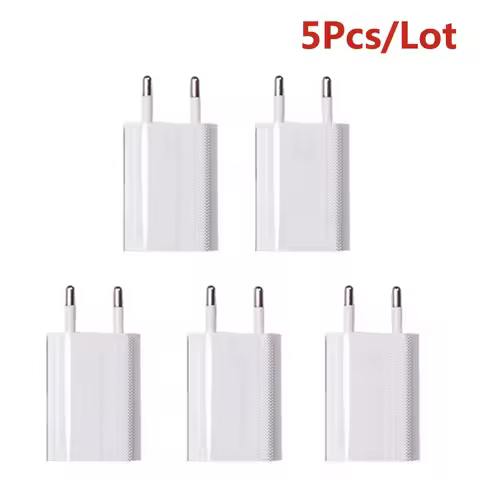 5Pcs/lot USB EU Cable Charger For iPhone 13 12 11 XS Max XR X 8 7 6 6S Plus 5 5S SE 2020 For iPad iP