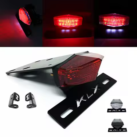 Motorcycle LED Tail Tidy Fender Eliminator License Plate Holder For KLX 250S 2006-2014 KLX 250SF 200