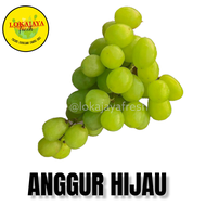 buah anggur hijau tanpa biji 1 kg manis segar