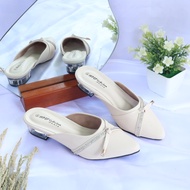 HMF Binka Women's Glass Mules Heels 3 cm VR802