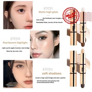 Dual Color Highlighter Finishing Stick Retouching Highlighting Stick Head Concealer Natural Y4l4