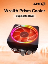 Amd Wraith Prism Cooler 93mm高度 Rgb 4根銅管,適用於tdp小於105w的amd Ryzen系列cpu黑色