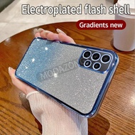 เคส Samsung Galaxy A32 5G เคลือบผิวด้วยไฟฟ้าหรูหราทำจาก TPU กลิตเตอร์เคสใส่โทรศัพท์ A32 Samsung Gala