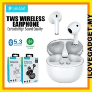 CELEBRAT W62 Wireless Semi-In-Ear Earbuds TWS Bluetooth 5.3 Earphones Sports Music Touch Sensor Earp