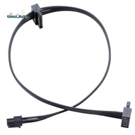 2Pcs Mini 4Pin to Dual 15Pin  HDD Power Cable Mini 4P to Serial SSD Dual HDD Power Cable, 45cm/17.7I