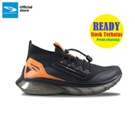 910 Nineten YUKA ACE Sepatu Running - Hitam/Abu/Jingga