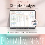 Budget Planner Google Sheets 📊 Paycheck Budget Spreadsheet – Monthly & Biweekly Budget Tracker & Exp