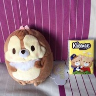 全新 日本正版 迪士尼 chip n dale ufufy 公仔