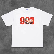 Porsche 993 Red Letter Printed Short Sleeve, 911 Car Club Customized Cotton T-Shirt