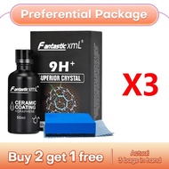 9H+ Premium Diamond Coating Agent 50ml Car Hydrophobic Paint Protection Auto Detailing Care Kit To F