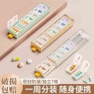 medicine pill box pill box Pill Box Portable Pill Storage Box Medicine Dispenser 7 Days Per Week Lar