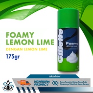 GILLETTE FOAM SHAVE FOAMY LEMON LIME / MENTHOL. Cream Krim Alat Cukur - 175 gr