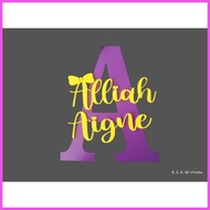 ☌ ♂ ❁ Personalized - Customized Letter or Number and Name Standee Home Decor