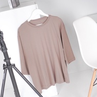 Basic Oversized Top Kaos Polos NonBusui Hijab Friendly