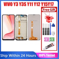 Original For VIVO Y3 Y3S Vivo U3X Y11 1906 Y12 1904 Y15 1901 Y17 1902 LCD Display Screen With Frame Display Touch Screen Parts