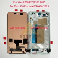 Original 6.31" AMOLED For Vivo X200 FE V2503 2025 LCD Display Screen Touch Panel For Vivo S30 Pro mi