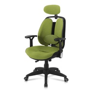 [特價]【DonQuiXoTe】韓國Grandeur雙背透氣坐墊人體工學椅-綠
