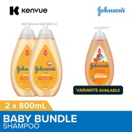 [Bundle of 2] Johnson's Baby Shampoo 800ml ( Gold / Soft & Smooth)