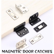 Ultra Thin Flat Magnet Catch with Adhesive Tape Furniture Sliding Door Magnetic Anti Auto Open Pintu Almari