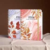 planner Planner, English spiral notebook, floral notebook, weekly diary notebook a5Notebook and plan