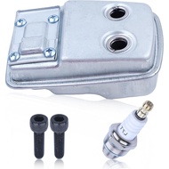 128LD 330LK Trimmer Exhaust Muffler Assembly Kit for Husqvarna 330LK 130C 130L 128L 125L Redmax BC28