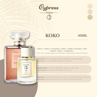 Cypress Perfume  KOKO【Inspired Coco mademoiselle】Long Lasting Eau De Parfum 10/50/100ML